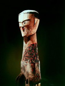 Statuette, Zhou-dynastie (1046-256 v.Chr.), 4e - 3e eeuw v.Chr. (detail) door School Chinese