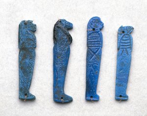 Amulet van een zoon van Horus, Grieks-Romeinse periode, 332 v.Chr.-395 n.Chr. door School Egyptian