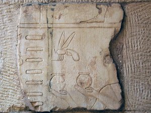 Detail van een reliëf, Luxor