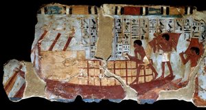 Egyptische oudheid: muurschildering uit het Thebaanse graf van Ounsou