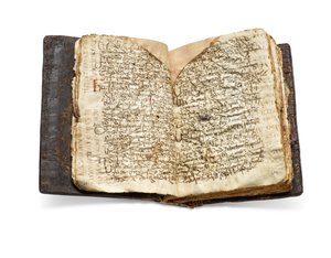 De Codex Sinaiticus Rescriptus, laat 5e-7e eeuw tot AD 979 (inkt op perkament) door School Egyptian