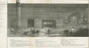 Bilston - een sectie van Bradley Mijn (lithografie) door School English