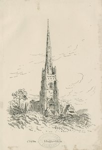 Clifton Campville Church: lithografie, nd [?ca. 1870] door School English