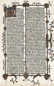 Kopie van een pagina uit het Marcus Evangelie, Wycliffe