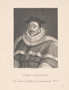 Rechter Littleton, gegraveerd door C. M. Dien (gravure) door School English