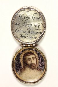 Medaillon met een hoofd van Christus door School English