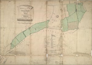 Kaart van Willesden, Londen (litho)