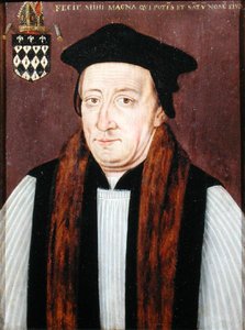 Portret van William van Waynflete, Bisschop Wayneflete door School English