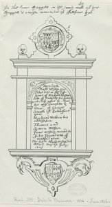 Rugeley Kerk (Oud) - Monument voor Rafe Weston door School English