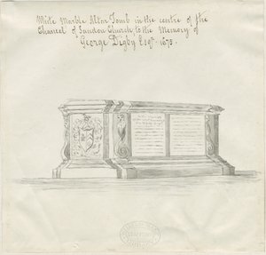 Sandon Kerk - Graf van George Digby door School English