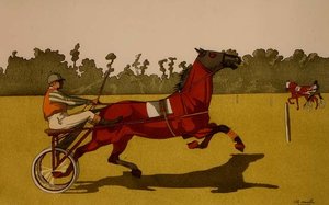 Drafpony die een Racekar Trekt door School English
