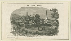 Wolverhampton - Verre uitzicht [vanaf de Penn Road]: houtsnede, nd [19e eeuw]