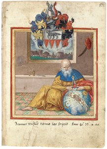 Pagina uit het Album Amicorum van Salomon Schweigger von Sulz door School European