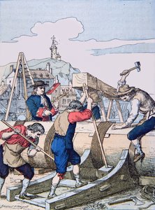 Een scheepswerf in de tijd van Lodewijk XIV