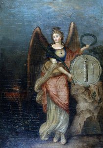 Allegorie van de Revolutie en de Republiek (Vrijmetselaarsymbolen) door School French