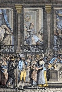 Franse Revolutie - De verschrikkelijke nacht van 5 op 6 oktober 1789 in Versailles - aanval op Louis XVI en Marie Antoinette door School French