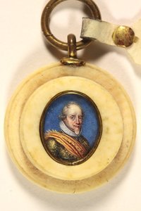 Maurits, Prins van Oranje (aquarel op perkament) door School French