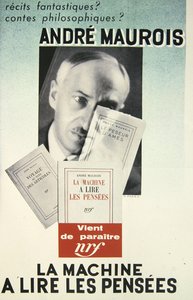 Poster voor een roman van Andre Maurois, 