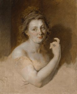 Schets van een vrouw door School French