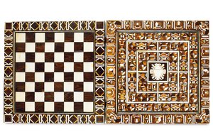 Zuid-Duitse marqueterie spellenkist, uit Augsburg of Neurenberg, late 16e-begin 17e eeuw door School German