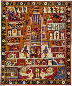 Add MS Or 3721 Diagram van de Jagannath Tempel, ca. 1930 door School Indian