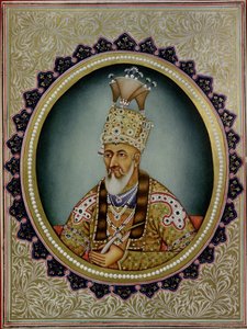Portret van Bahadur Shah II (1775-1862) door School Indian