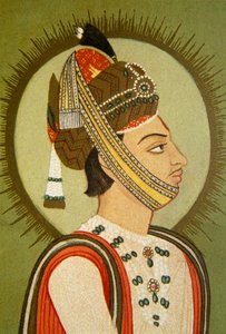 Portret van Maharaja Jay Singh III, Jaipur, Rajasthan, India