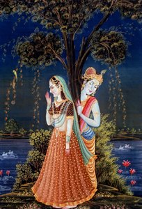Radha Krishna Miniatuurschilderijen