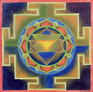 Yantra schilderij