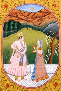 Jaar kalenderafbeelding & schilderij voor een hindoeïstische maand Jeth, India