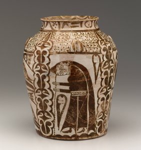 Kruik, Abbasidische periode (aardewerk, overglazuurd met lustre)