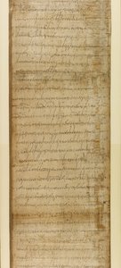 Add. 5412, deel 2, Koopakte uit Ravenna, 3 juni 572 (papyrus) door School Italian