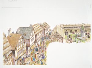 Frankrijk, Middeleeuwen - reconstructie van het dagelijks leven in een dorp