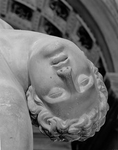 Menelaus ondersteunt het lichaam van Patroclus, kopie van een Grieks origineel door School Italian