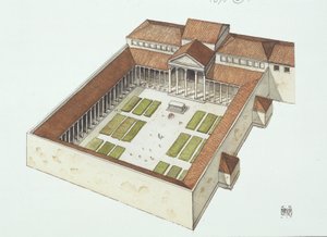 Gereconstrueerd Forum gebouwd door Titus Flavius Vespasianus door School Italian