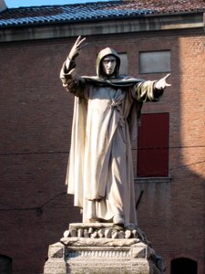 Standbeeld van Girolamo Savonarola door School Italian