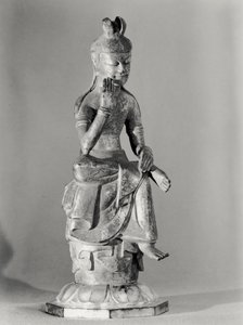 Bodhisattva zittend in een meditatieve houding, ca. 645-794