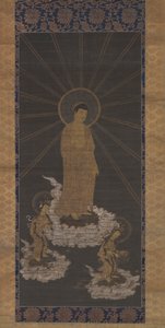 Afdaling van Amida, of Raigo, Muromachi Periode c.1333-1568 door School Japanese