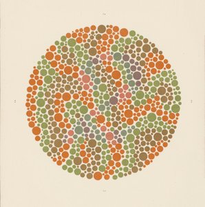 Ishihara-kleurentest om kleurenblindheid te detecteren