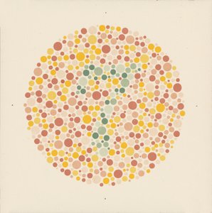 Ishihara kleurentest om kleurenblindheid te detecteren door School Japanese