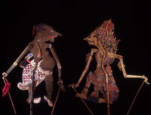Wayang Kulit. Javaanse poppen. Jean François Hubert Collectie. Parijs door School Javanese