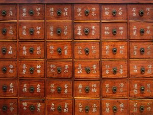 Detail van een houten medisch meubel, Joseon-periode, Korea, Kim Chong-hak Collectie. Fotografie, Seoul National Museum, Republiek Korea, 2006