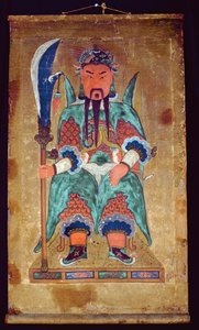 Gwanwoojanggun (natuurlijk pigment op papier)