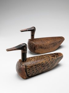 Paar trouwende eenden (kirogi), Joseon-dynastie, ca. 1900