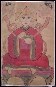 Seongsu Daesin (natuurlijke pigmenten op zijde)