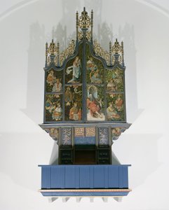Geschilderd orgel door School Netherlandish