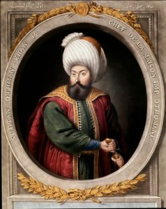 Ottomaanse Rijk: portret van de eerste Ottomaanse Sultan Osman I (1299-1326). Topkapi Sarayi Istanbul Bibliotheek