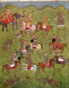 Islamitische kunst: gevechtsscène door School Persian