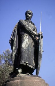 Standbeeld van koning Afonso I, Guimaraes, Portugal