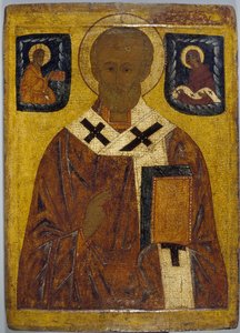 Icoon van St. Nicolaas door School Russian